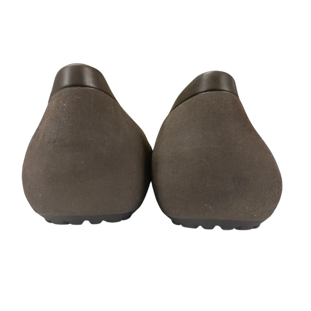 Crocs Olivia II Faux Fur Insole Ballet Flats Brown‎ Womens 8 Comfortable Shoes